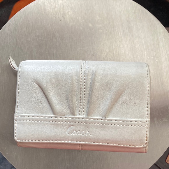 Coach Handbags - PRE-OWNED COACH WHITE WOMEN’S WALLET